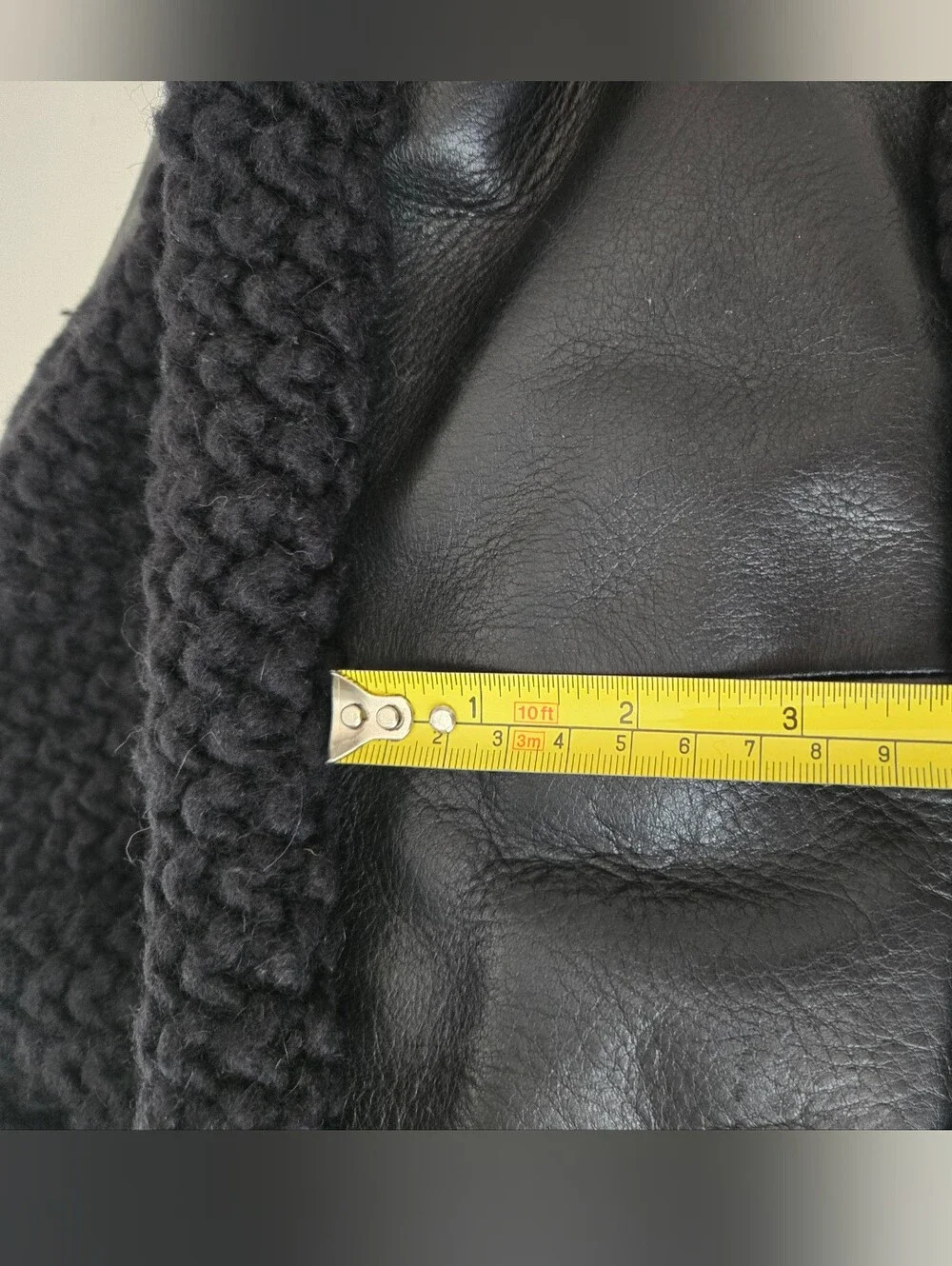 UGG Black Knit Leather Trim Hobo Satchel Bag